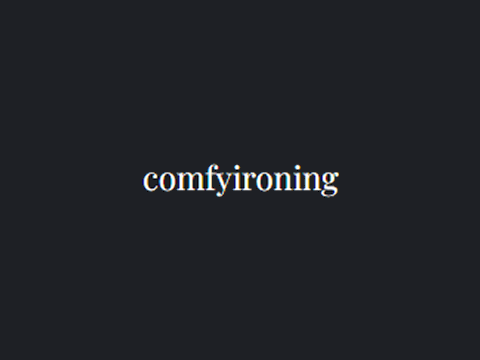 ComfyIroning
