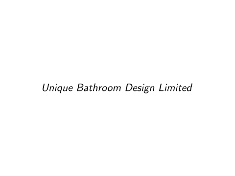Unique Bathroom Design Limited
