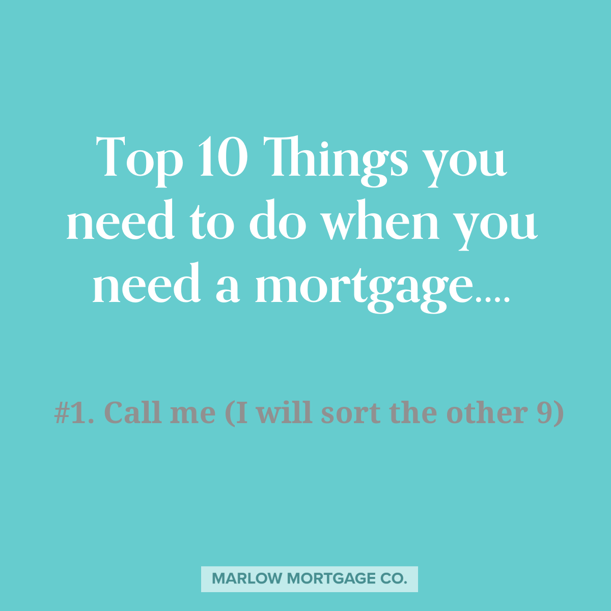 Marlow Mortgage Company